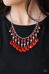 Necklace Short,Red,Beauty School Drop Out Red ✧ Necklace