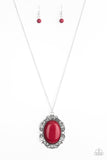 Vintage Vanity Red ✨ Necklace Long