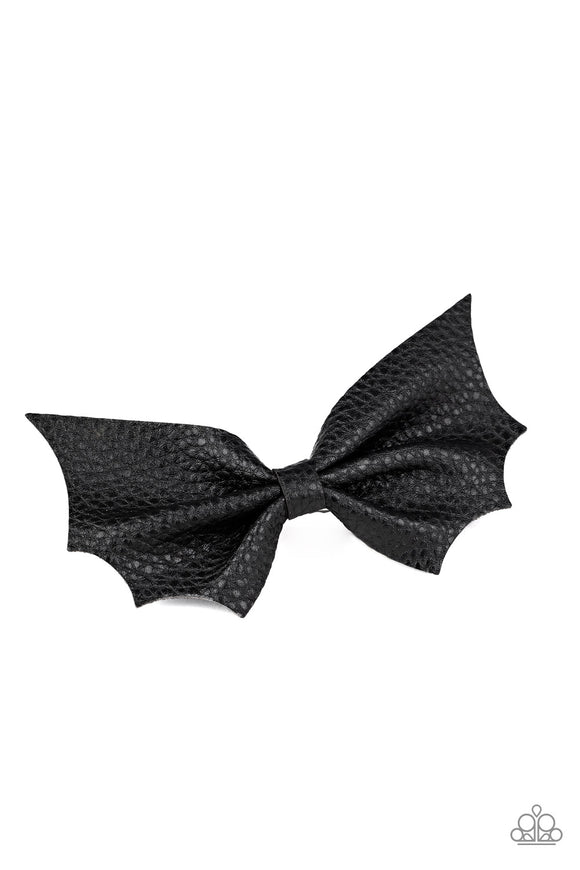 A Bit Batty Black ✧ Bat Hair Bow Clip Hair Bow Hair Accessory
