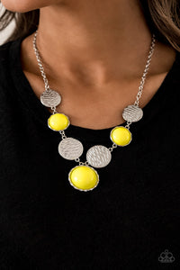 Necklace Short,Yellow,Bohemian Bombshell Yellow ✧ Necklace