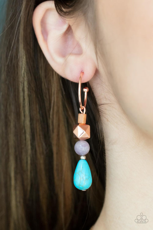 Boulevard Stroll Copper ✧ Hoop Earrings Hoop Earrings