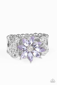 Purple,Ring Wide Back,Brilliantly Blooming Purple ✧ Ring
