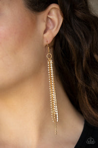 Earrings Fish Hook,Gold,Center Stage Status Gold ✧ Earrings