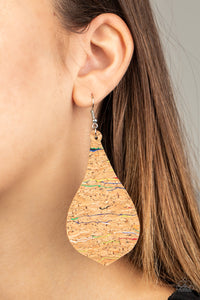 Cork,Earrings Fish Hook,Multi-Colored,Cork Coast Multi ✧ Cork Earrings