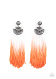 DIP It Up Orange ✧ Ombre Fringe Post Earrings Post Earrings