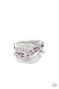 Purple,Ring Wide Back,Emulating Elegance Purple ✧ Ring