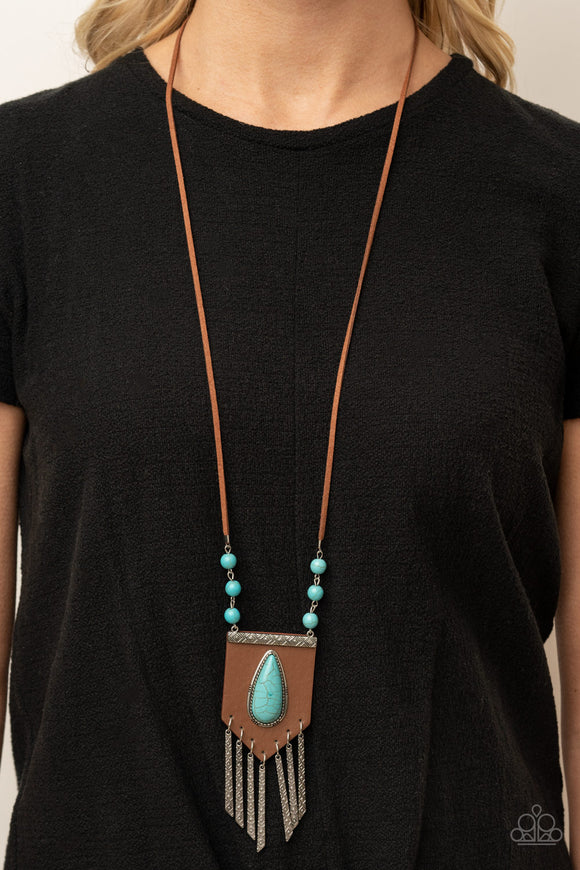 Enchantingly Tribal Blue ✨ Necklace Long