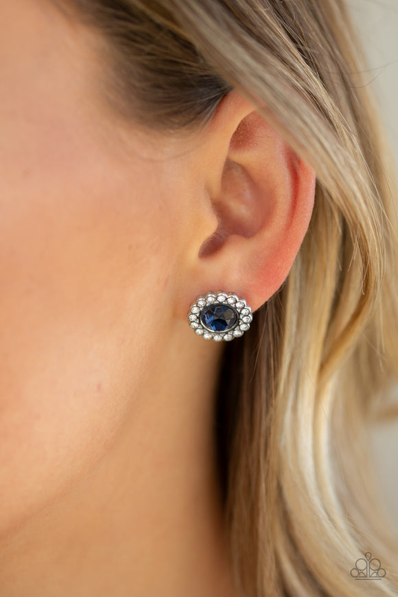 Floral Glow Blue ✧ Post Earrings Post Earrings