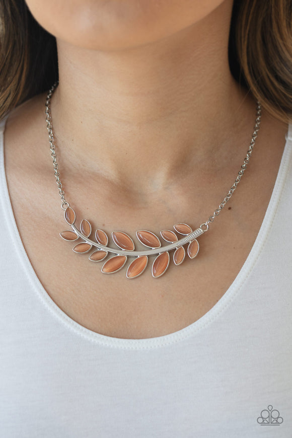 Frosted Foliage Orange ✨ Necklace Short
