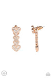 Heartthrob Twinkle Rose Gold ✧ Post Jacket Earrings Post Jacket Earrings