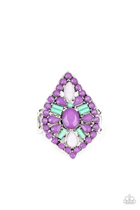 Purple,Ring Wide Back,Jungle Jewelry Purple ✧ Ring