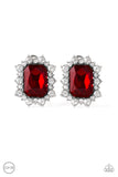 Prime Time Shimmer Red ✧ Clip-On Earrings Clip-On Earrings