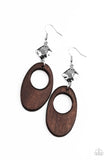 Retro Reveal Brown ✧ Wood Earrings Earrings