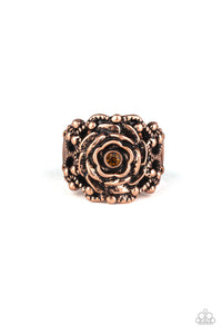 Copper,Ring Wide Back,Rose Garden Royal Copper ✧ Ring