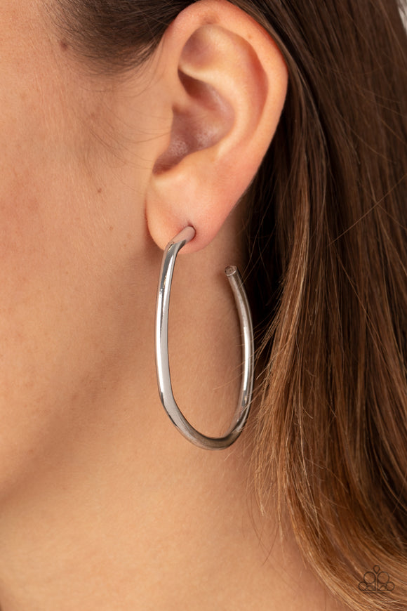 Rough It Up Silver ✧ Hoop Earrings Hoop Earrings