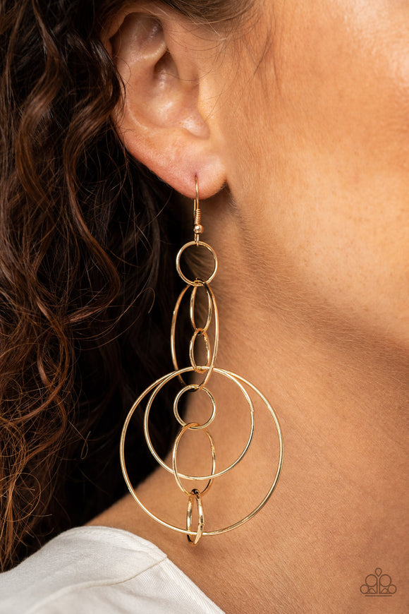Running Circles Around You Gold ✧ Earrings Earrings