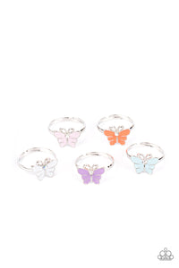 Blue,Butterfly,Orange,Pink,Purple,SS Ring,White,Glitter Butterfly Starlet Shimmer Ring