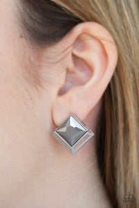 Earrings Post,Silver,Stellar Square Silver ✧ Post Earrings