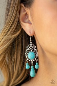 Blue,Earrings Fish Hook,Turquoise,Stone Bliss Blue ✧ Earrings