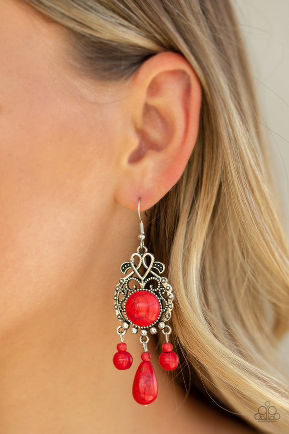 Stone Bliss Red ✧ Earrings Earrings