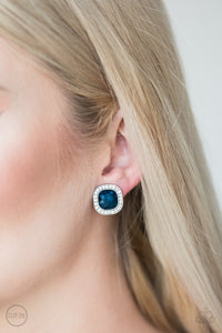 Blue,Earrings Clip-On,The Fame Game Blue ✧ Clip-On Earrings