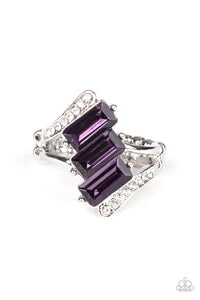 Purple,Ring Skinny Back,Triple Razzle Purple ✧ Ring