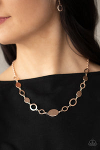 Necklace Short,Rose Gold,Sets,Working OVAL-time Rose Gold ✨ Necklace