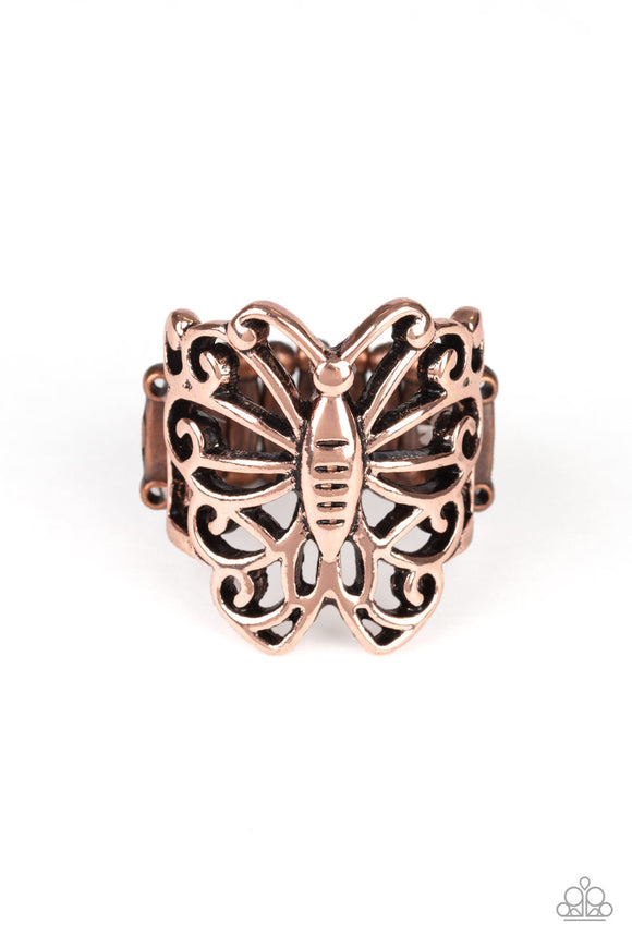 Wouldnt Hurt a BUTTERFLY Copper ✧ Ring Ring