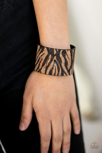 Black,Bracelet Cuff,Cork,Zebra Zone Black ✧ Cork Bracelet