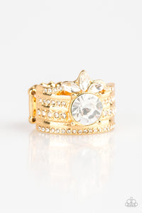 Gold,Ring Wide Back,Top Dollar Bling Gold ✧ Ring