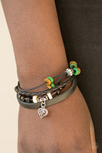 Green,Mother,Urban Bracelet,Urban Sparkle Bracelet,Desert Heart Green ✧ Urban Bracelet