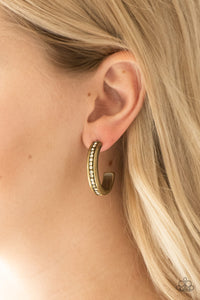 Brass,Earrings Hoop,5th Avenue Fashionista Brass ✧ Hoop Earrings