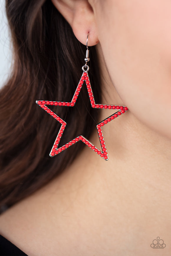 Count Your Stars Red ✧ Earrings Earrings