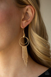 Earrings Fish Hook,Gold,Eye-Catching Edge Gold ✧ Earrings