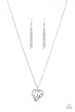 Heart Flutter White ✧ Necklace Short