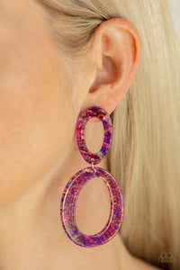Earrings Acrylic,Earrings Post,Multi-Colored,Hey, HAUTE Rod Multi ✧ Acrylic Post Earrings