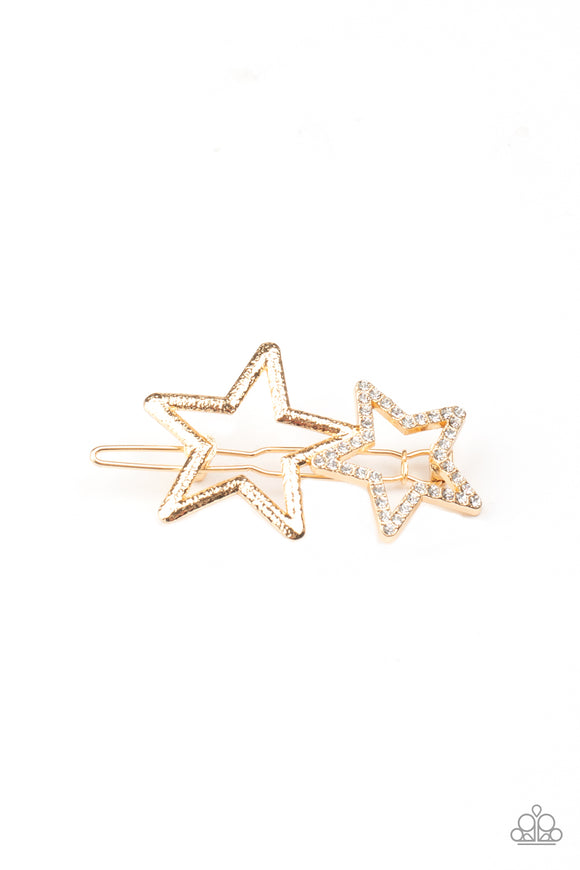 Lets Get This Party STAR-ted! Gold ✧ Barrette Barrette Hair Accessory