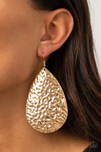 Earrings Fish Hook,Gold,Metallic Mirrors Gold ✧ Earrings