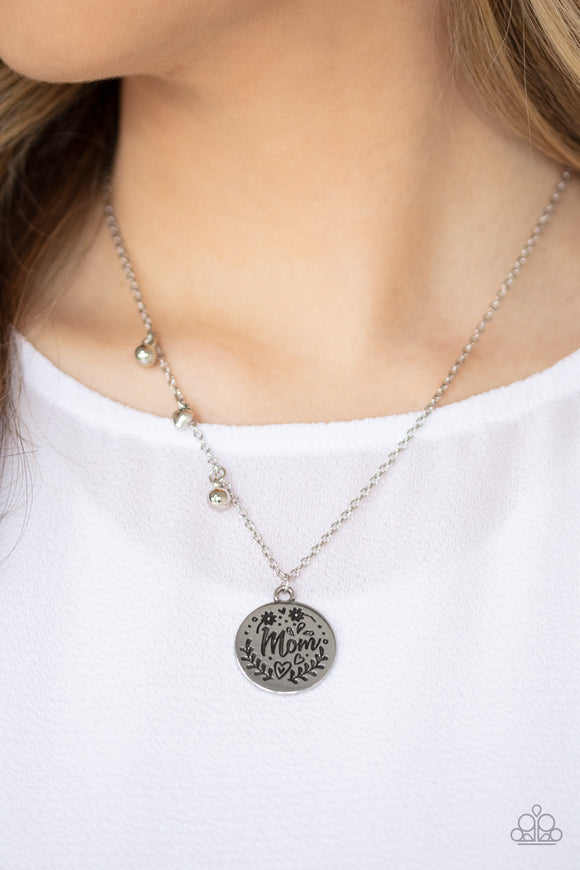 Mom Mantra Silver ✧ Necklace Short