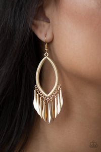 Earrings Fish Hook,Gold,My FLAIR Lady Gold ✧ Earrings