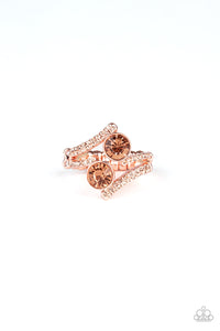 Copper,Ring Skinny Back,Over The Top Glamour Copper ✧ Ring