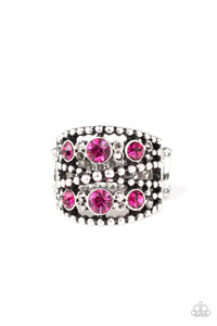 Hematite,Pink,Ring Wide Back,Prismatic Powerhouse Pink ✧ Ring