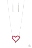 Pull Some HEART-strings Red ✧ Necklace Long