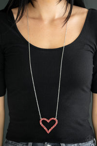 Mother,Necklace Long,Red,Sets,Valentine's Day,Pull Some HEART-strings Red ✧ Necklace