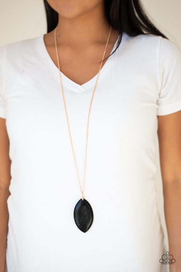 Santa Fe Simplicity Black ✨ Necklace Long