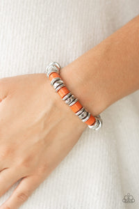 Bracelet Stretchy,Orange,Sonoran Stonehenge Orange ✧ Bracelet