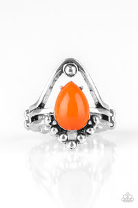 Orange,Ring Wide Back,The Bold and The BEAD-iful Orange ✧ Ring