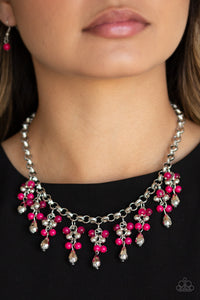 Necklace Short,Pink,Travelling Trendsetter Pink ✨ Necklace