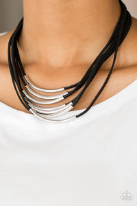 Black,Necklace Short,Suede,Urban Necklace,Walk The WALKABOUT Black ✧ Urban Necklace