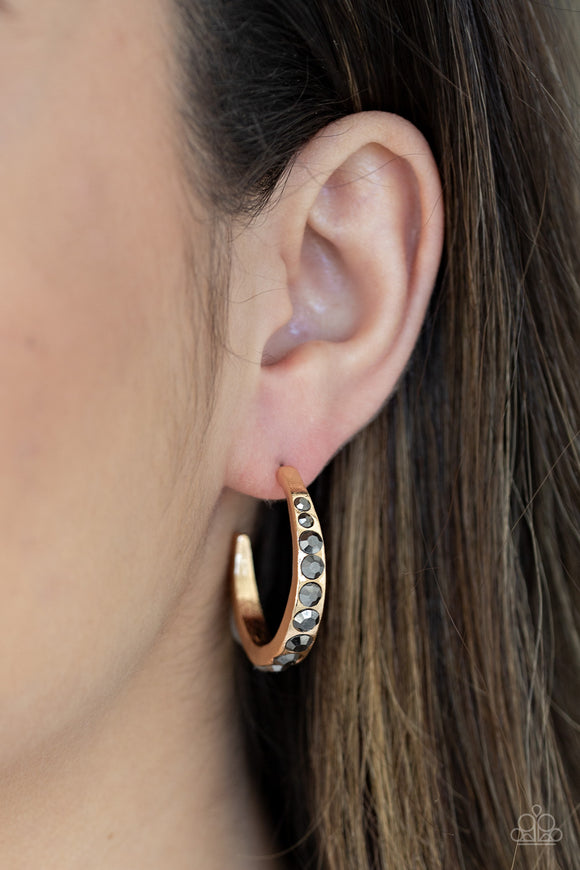 Welcome To Glam Town Gold ✧ Hoop Earrings Hoop Earrings